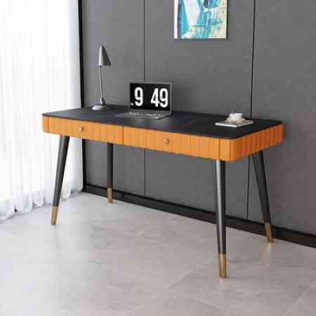 Italian luxury slab light desk computer desk desk minimalist Scandinavian modern bedroom dresser writing desk writing