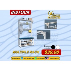 Multiple Rack Suede stool 175cm x 100cm x30cm