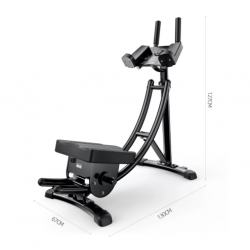 Belly crunching machine